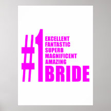 Jeunes mariées modernes roses : Jeune mariée du nu Posters