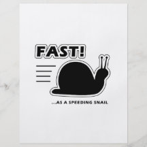 Jeûnez comme escargot expédiant prospectus