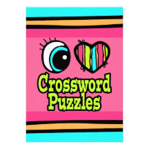 Jeux de mots croisé au néon d'amour du coeur I d'o Faire-parts