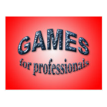 Jeux pour des professionnels carte postale