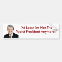 Jimmy Carter pas le plus mauvais Président Anymore Autocollant Pour Voiture