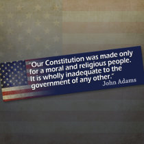 John Adams : Un peuple moral et religieux