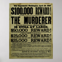 John Wilkes Booth a voulu l'affiche
