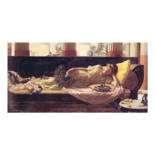 John William Waterhouse - Dolce Niente lointain Modèle Pour Photocarte