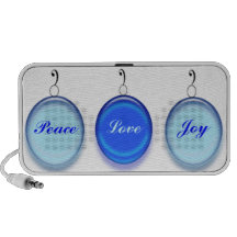 Joie d'amour de paix haut-parleurs iPod