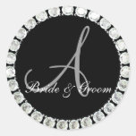 Joint personnalisable du monogramme A de diamant Adhésif