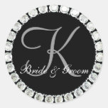 Joint personnalisable du monogramme K de diamant Autocollants