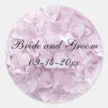 Joint rose mou d'enveloppe de mariage d'hortensia autocollants