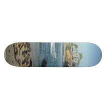 Joints sur le sable dans la crique de La Jolla Plateau De Skate