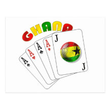 Jokers du Ghana sauvages - le Ghana le caractère d Cartes Postales