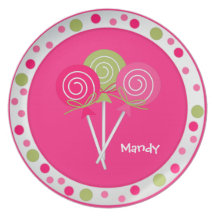 Joli plat de coutume de Lollypops Assiette