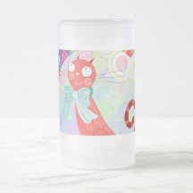 Jolie Madame folle Gifts Vibrant Colorful de chat  Mug