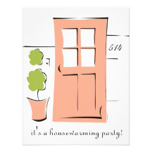 Jolie porte de corail cartons d'invitation