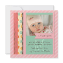 Jolies annonces de naissance de rose d'album