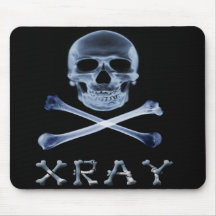 JOLLY ROGER de RADIOLOGIE de drapeau de PIRATE de  Tapis De Souris