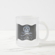 JOLLY ROGER de RADIOLOGIE de drapeau de PIRATE de  Tasses À Café
