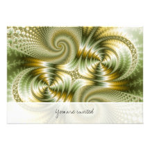 Jonction - art de Mandelbrot Invitation