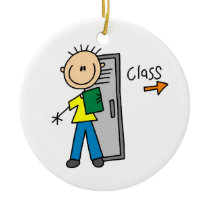 Jongen in School ornamenten