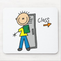 Jongen in School muismatten