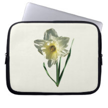 Jonquille blanche housse pour  ordinateur portable