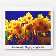 Jonquilles heureuses de Delirously Tapis De Souris