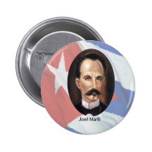 Jose Marti sur le drapeau cubain Pin's