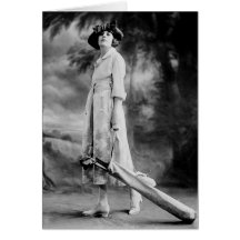 Jouant au golf dans le style, les années 1920 cartes de vœux