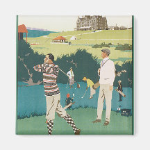 Jouer au golf au club magnets