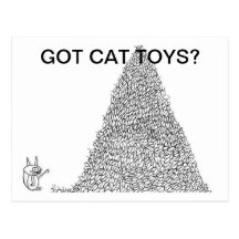 Jouets obtenus de chat ? Carte postale par Jokeapp