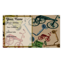Jouets vintages modèles de cartes de visite