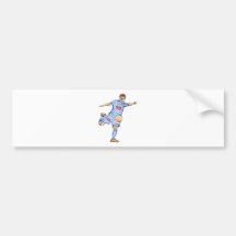 Joueur de football - Football player Autocollants Pour Voiture