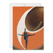 Joueur de football vintage donnant un coup de pied