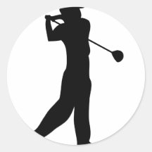 joueur de golf adhésifs
