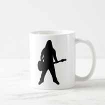 joueur de guitare de métaux lourds tasses