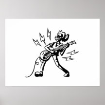 Joueur de guitare posters
