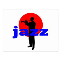 Joueur de jazz carte postale