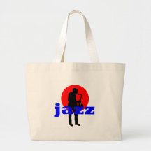 Joueur de saxo de jazz sac en toile