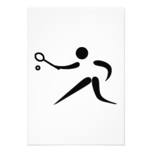 Joueur de tennis faire-parts