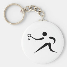 Joueur de tennis porte-clef
