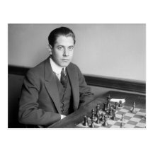 Joueur d'échecs de champion du monde, 1915 cartes postales
