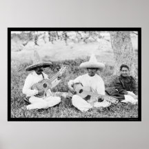 Joueurs de guitare mexicains 1904 posters