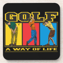 Jouez au golf un mode de vie dessous-de-verre