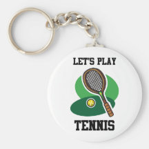 Jouons au tennis porte-clef
