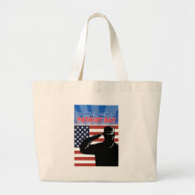 Jour américain de patriote de drapeau de salut de  sac