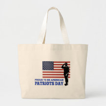 Jour américain de patriote de drapeau de salut de  sacs en toile