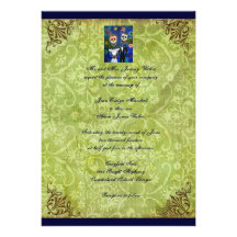 Jour de couples du faire-part de mariage mort