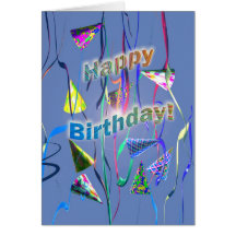 Jour de fête d'anniversaire cartes de vœux