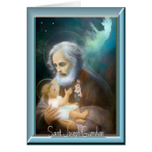 Jour de fête de St Joseph Cartes De Vœux