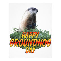 Jour de Groundhog heureux Cartons D'invitation