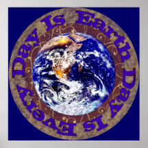 Jour de la terre chaque jour affiches